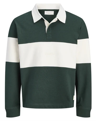 Jack & Jones Junior - JORFrederiksberg Blocking Sweat Polo - Pine Grove